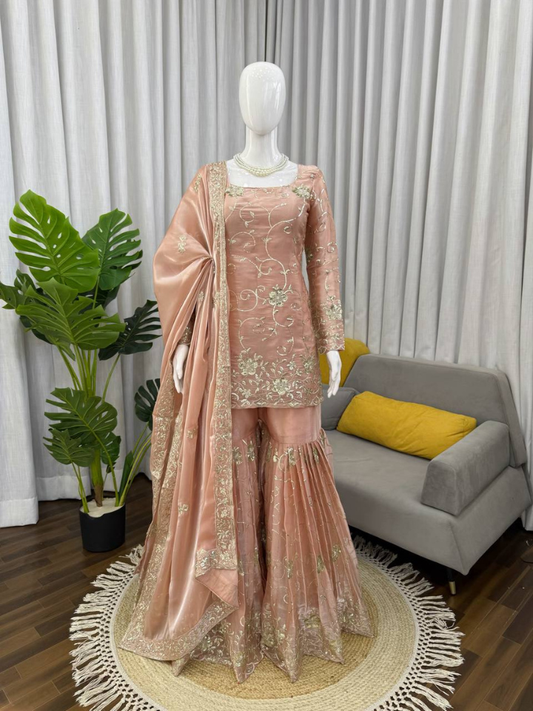 NOORZA JMC Silk Sharara Ensemble