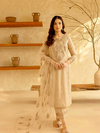 ZAREENA Roman Silk Suit Ensemble
