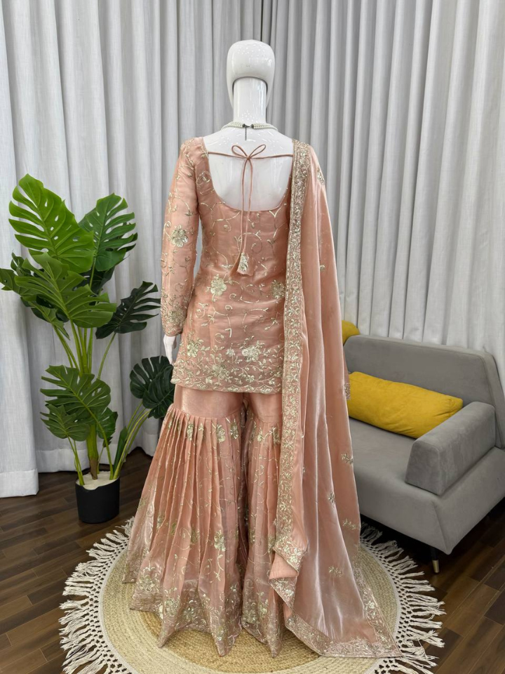 NOORZA JMC Silk Sharara Ensemble