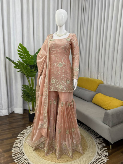 NOORZA JMC Silk Sharara Ensemble