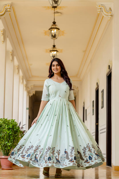 Rang Morni – Chinon Embroidered Gown Set