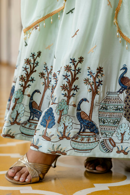 Rang Morni – Chinon Embroidered Gown Set