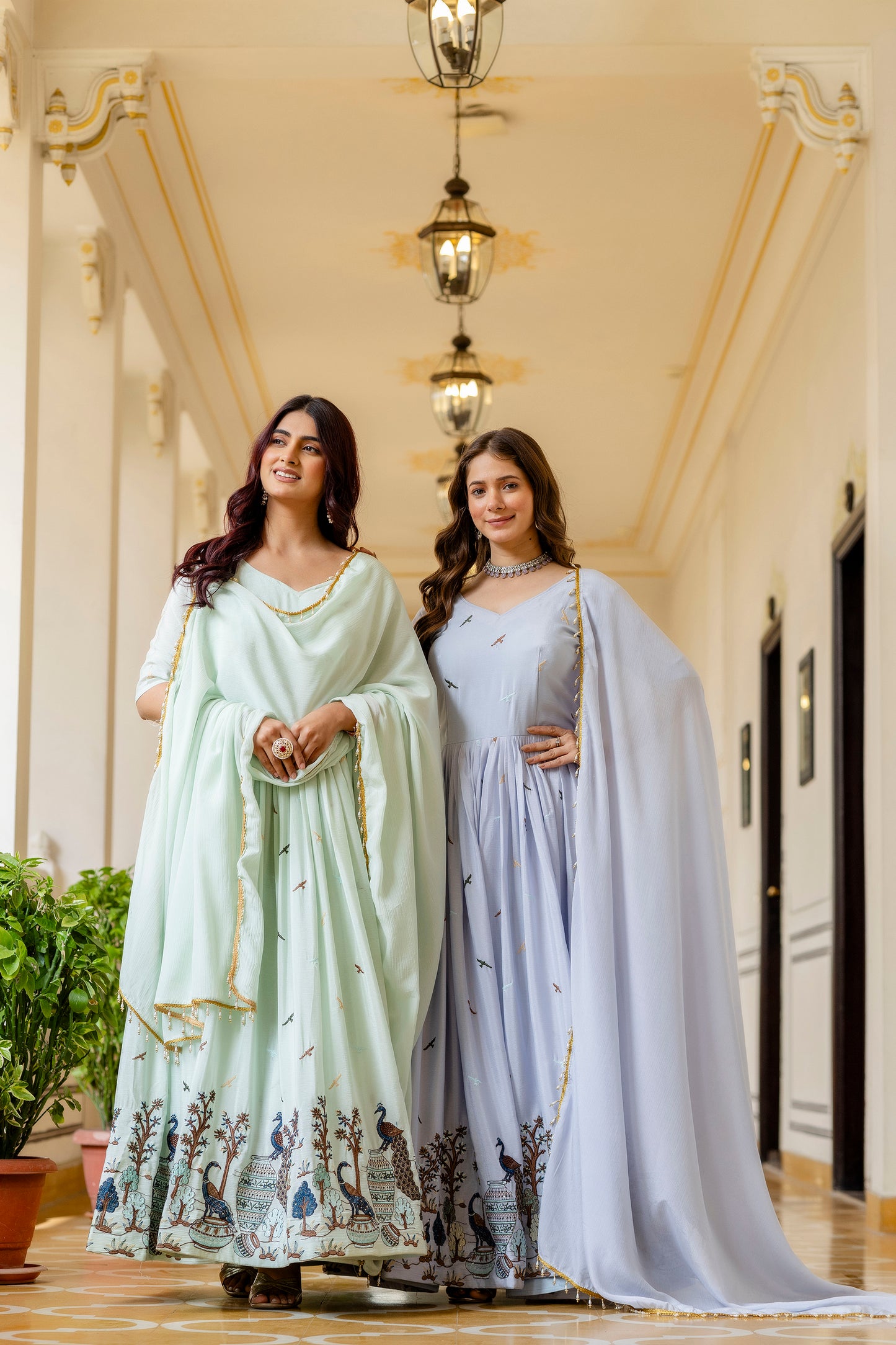 Rang Morni – Chinon Embroidered Gown Set