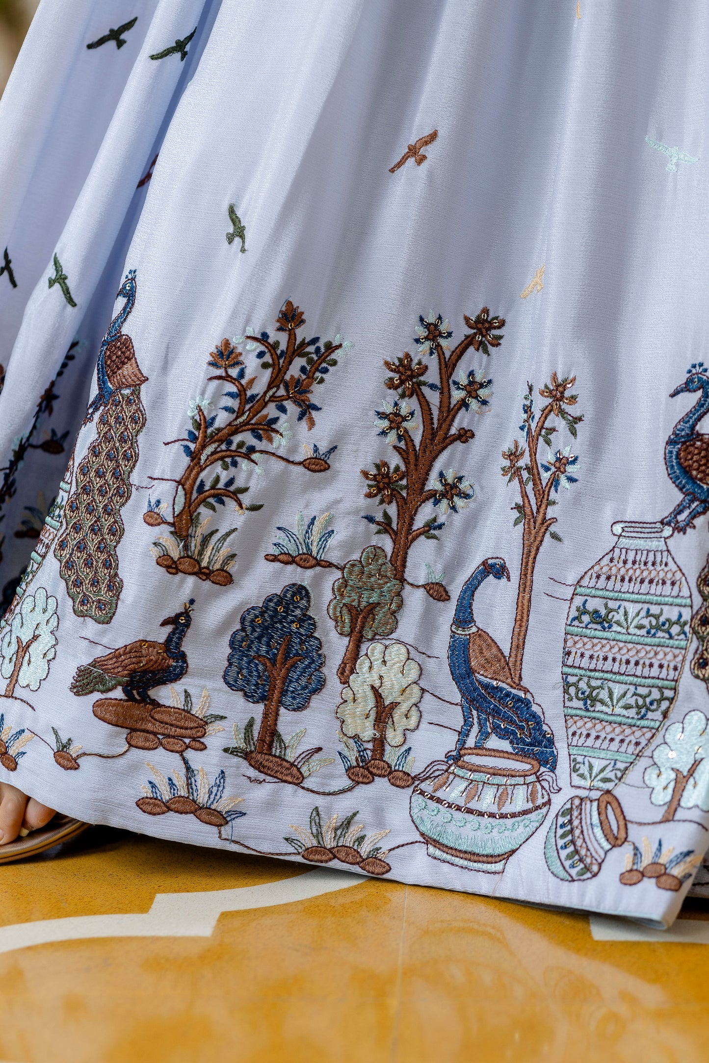 Rang Morni – Chinon Embroidered Gown Set