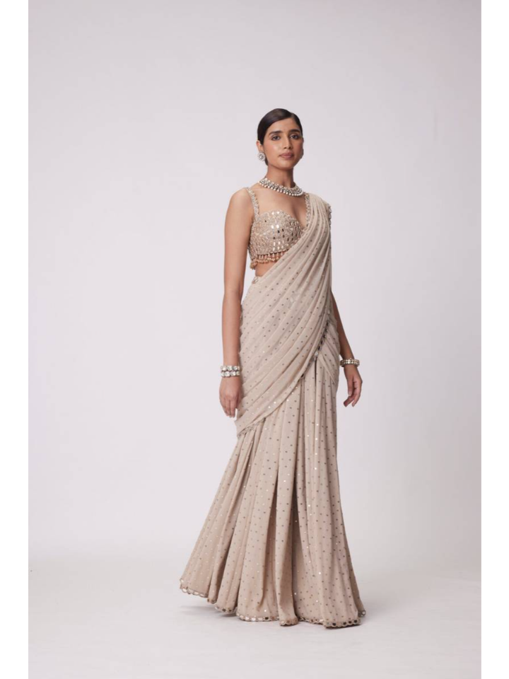 Mirror Glam Ready-to-Wear Saree