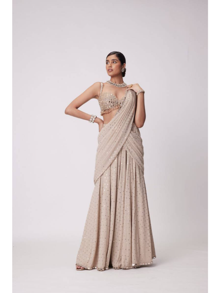 Mirror Glam Ready-to-Wear Saree