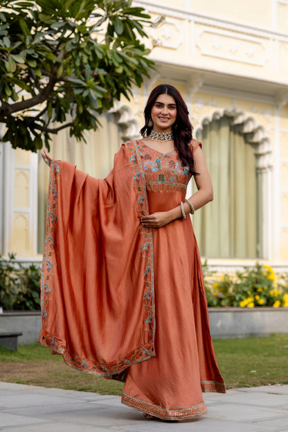 RANG RASIYA Gown Set – “NOOR-E-RIYA”-Where Tradition Becomes Timeless Style