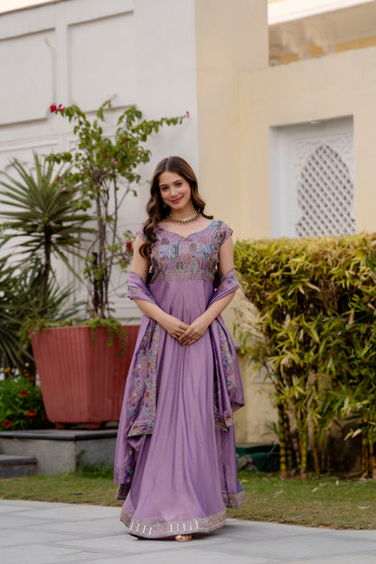 RANG RASIYA Gown Set – “NOOR-E-RIYA”-Where Tradition Becomes Timeless Style