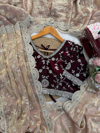 Heavy Fendy Silk Designer Saree
