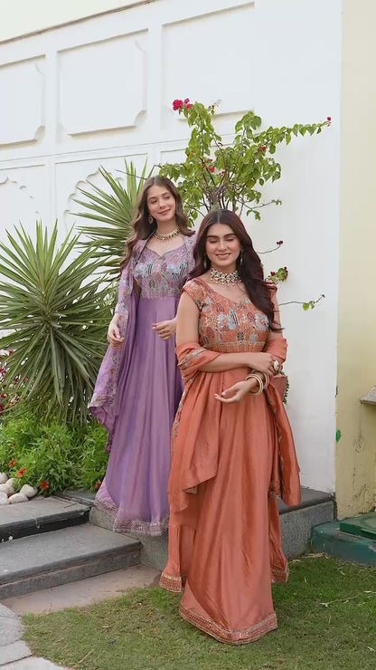 RANG RASIYA Gown Set – “NOOR-E-RIYA”-Where Tradition Becomes Timeless Style