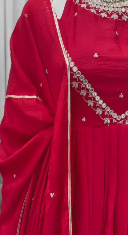 Sitara Grace Top, Palazzo & Dupatta Set